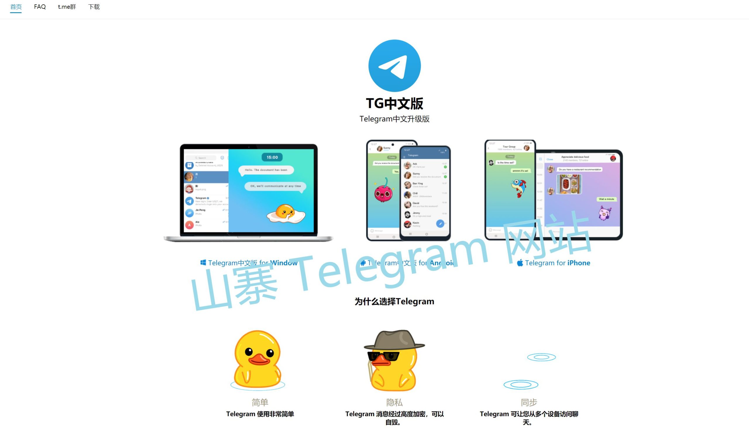 Telegram山寨中文网